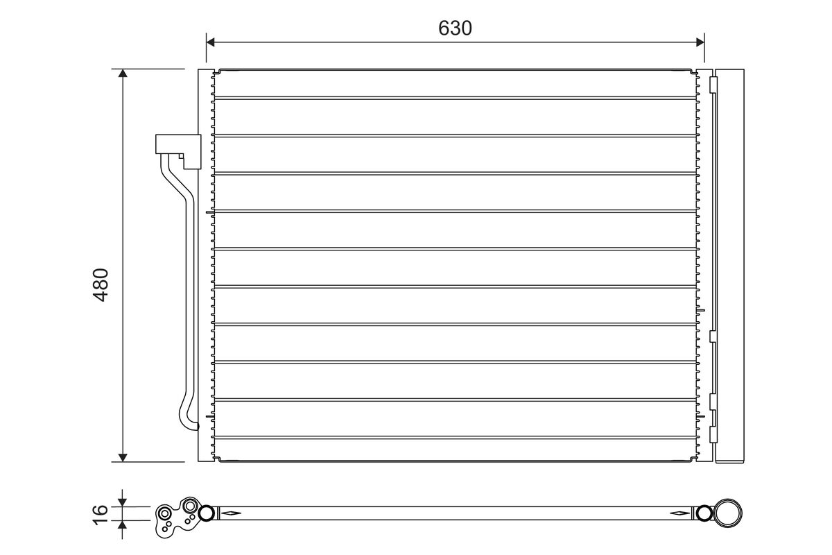Condenser, air conditioning
