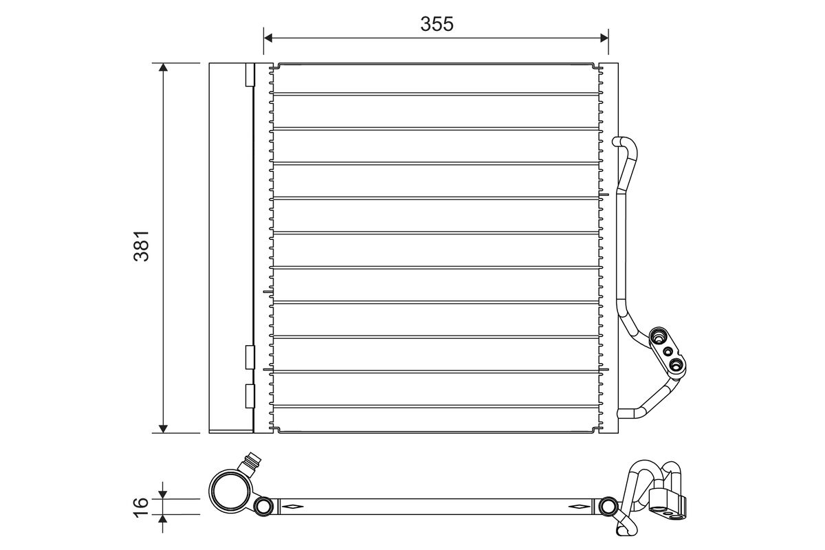 VALEO 822741 Condenser, air...