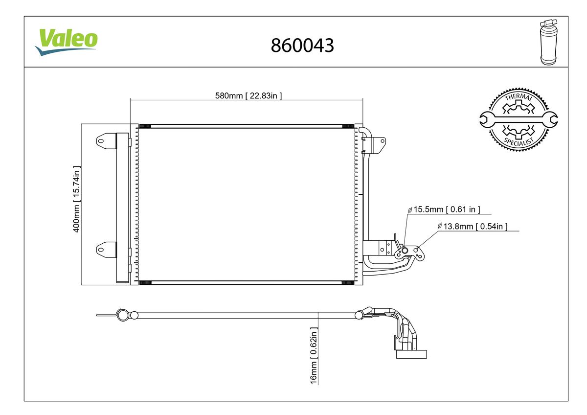 Condenser, air conditioning