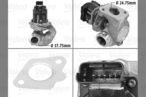 VALEO 700414 Valvola ricircolo gas scarico-EGR-Valvola ricircolo gas scarico-EGR-Ricambi Euro