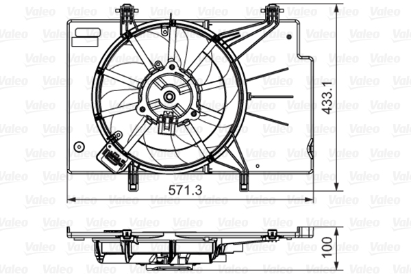 VALEO 696346 Ventola, Raffreddamento motore