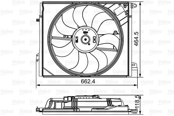 VALEO 696881 Ventola, Raffreddamento motore