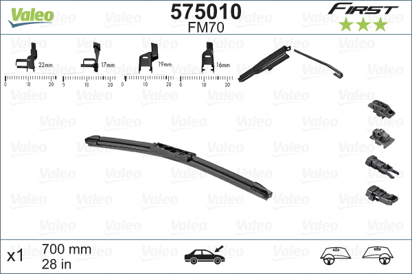 VALEO 575010 Spazzola tergi