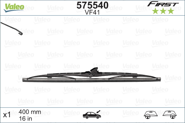 VALEO 575540 Spazzola tergi