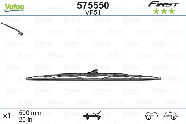 3 397 015 302 BOSCH H 275 Spazzola tergi 275 mm, Spazzola tergi a