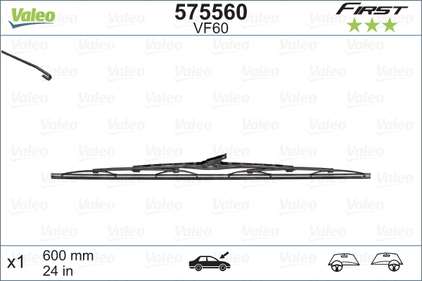 VALEO 575560 Spazzola tergi