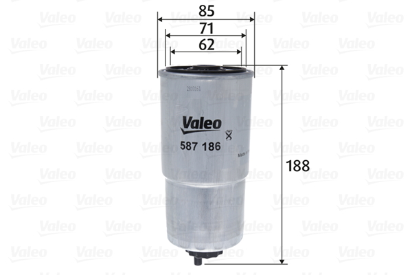 VALEO 587186 Üzemanyagszűrő HYUNDAI