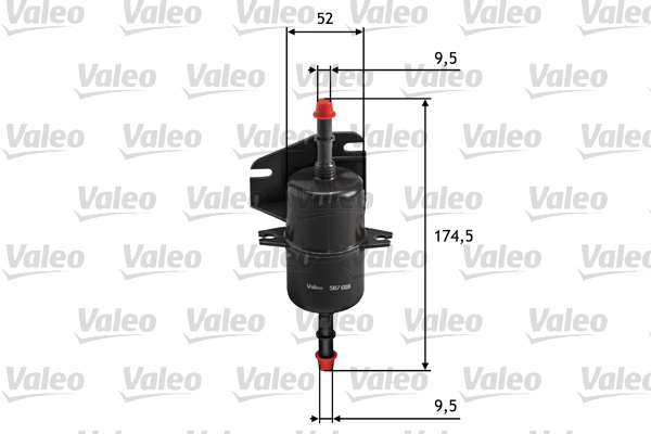VALEO 587018 Filtro carburante-Filtro carburante-Ricambi Euro