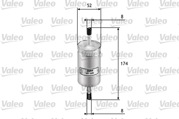 VALEO 587020 Filtro carburante-Filtro carburante-Ricambi Euro