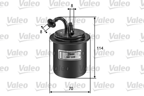 VALEO 587039 Filtro carburante-Filtro carburante-Ricambi Euro