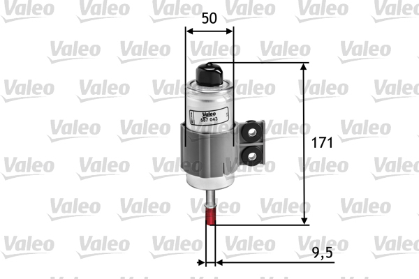 VALEO 587043 Filtro carburante-Filtro carburante-Ricambi Euro