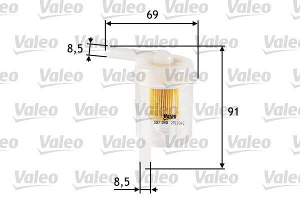 VALEO 587048 Filtro carburante-Filtro carburante-Ricambi Euro