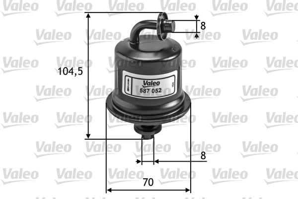 VALEO 587052 Filtro carburante-Filtro carburante-Ricambi Euro