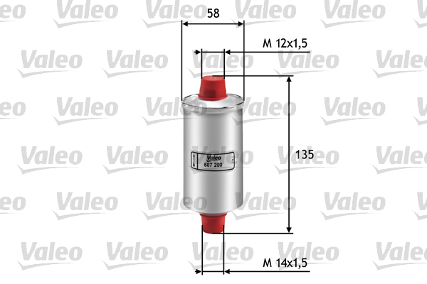 VALEO 587200 Filtro carburante-Filtro carburante-Ricambi Euro