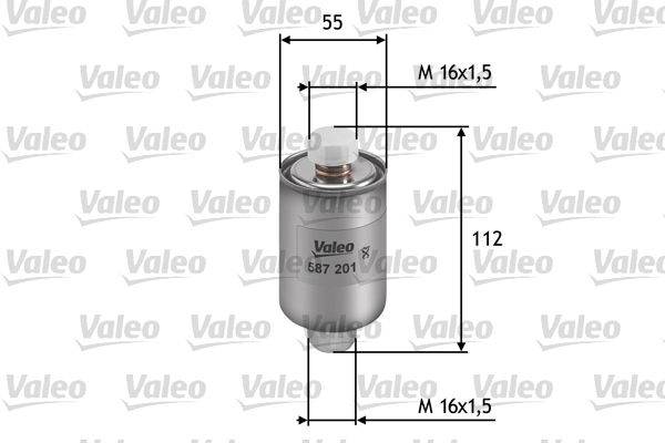 VALEO 587201 Filtro carburante-Filtro carburante-Ricambi Euro