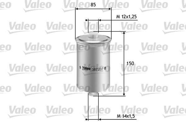 VALEO 587202 Filtro carburante-Filtro carburante-Ricambi Euro