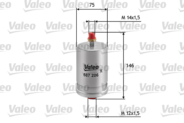 VALEO 587206 Filtro carburante-Filtro carburante-Ricambi Euro