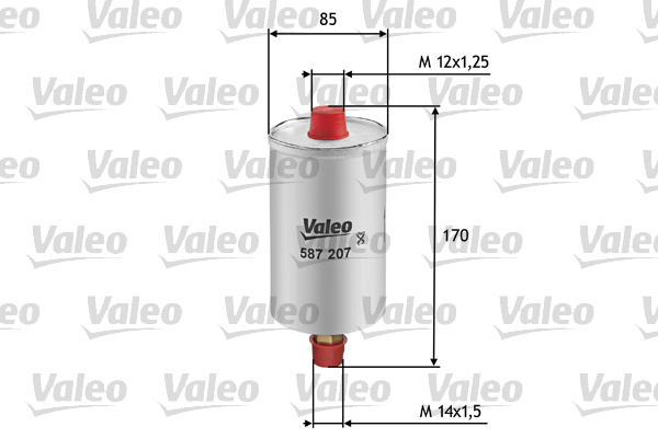 VALEO 587207 Filtro carburante-Filtro carburante-Ricambi Euro