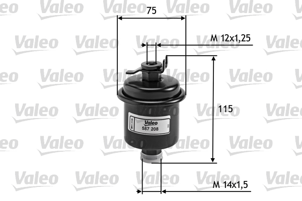 VALEO 587208 Filtro carburante-Filtro carburante-Ricambi Euro