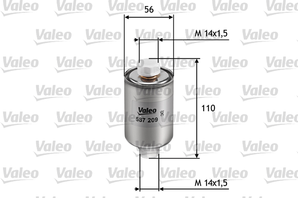 VALEO 587209 Filtro carburante-Filtro carburante-Ricambi Euro