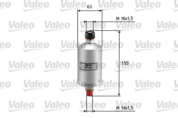 VALEO 587210 Filtro carburante-Filtro carburante-Ricambi Euro