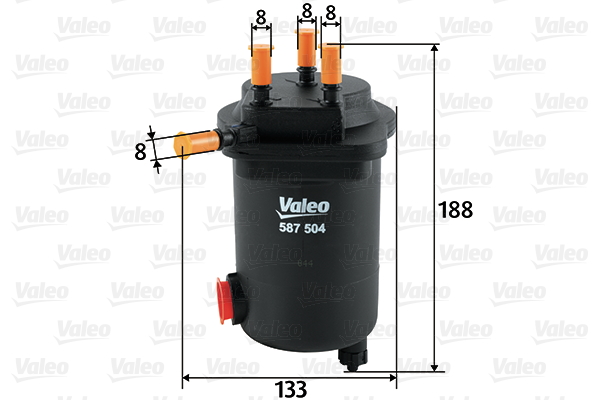 VALEO 587504 Filtro carburante-Filtro carburante-Ricambi Euro