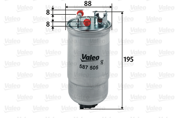 VALEO 587505 Filtro carburante-Filtro carburante-Ricambi Euro