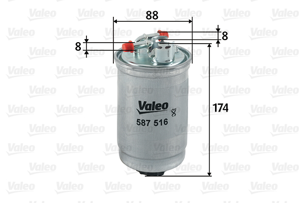 VALEO 587516 Filtro carburante