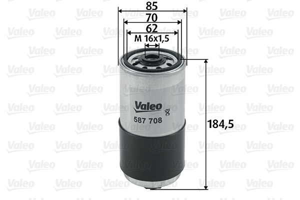 VALEO 587708 Filtro carburante