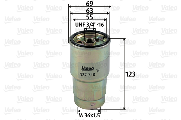 VALEO 587710 Filtro carburante-Filtro carburante-Ricambi Euro