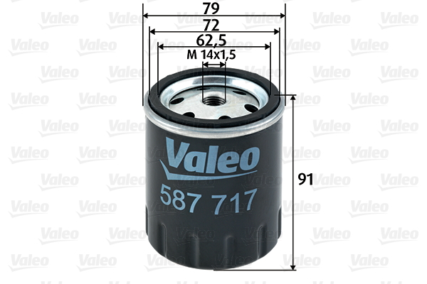 VALEO 587717 Filtro carburante