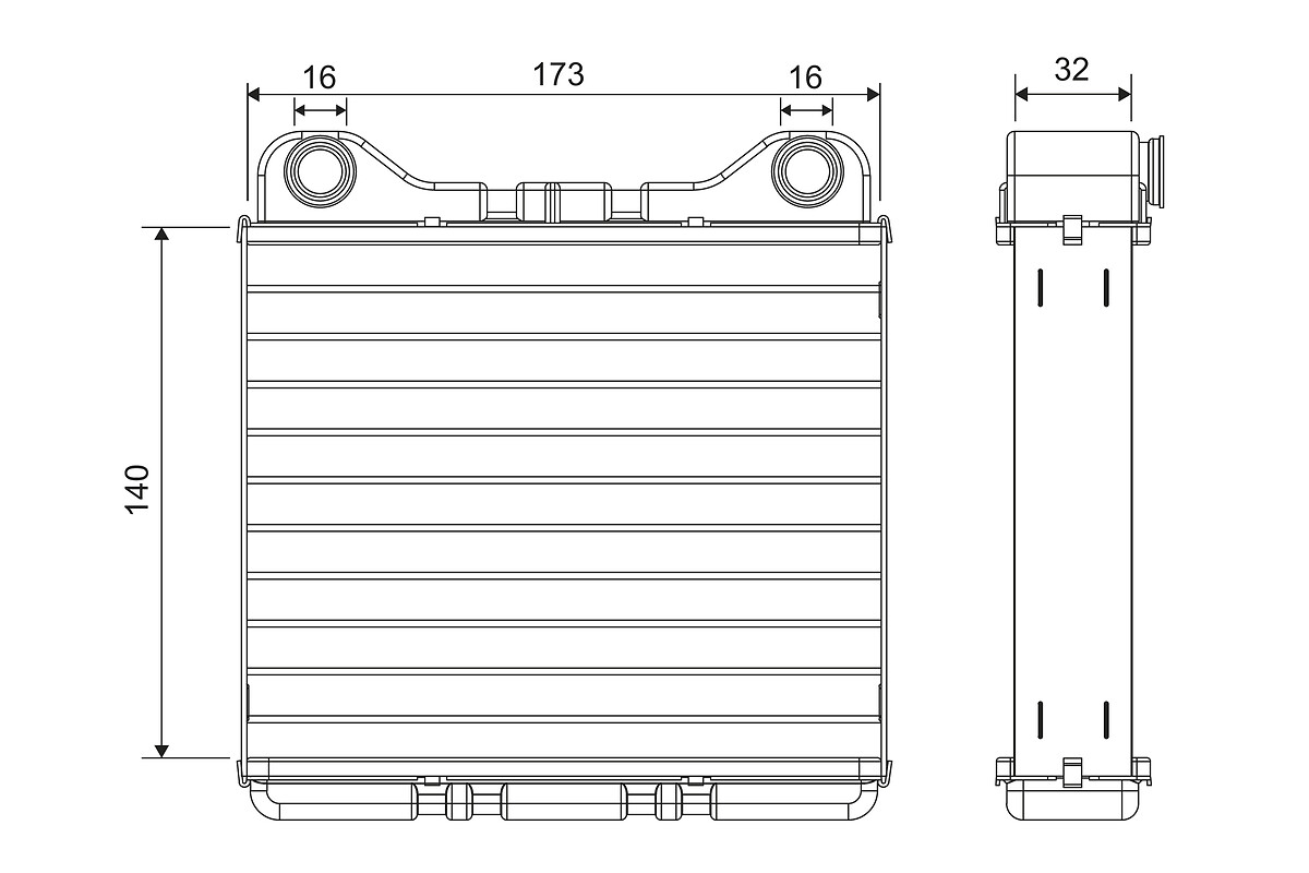 Heat Exchanger, interior heating