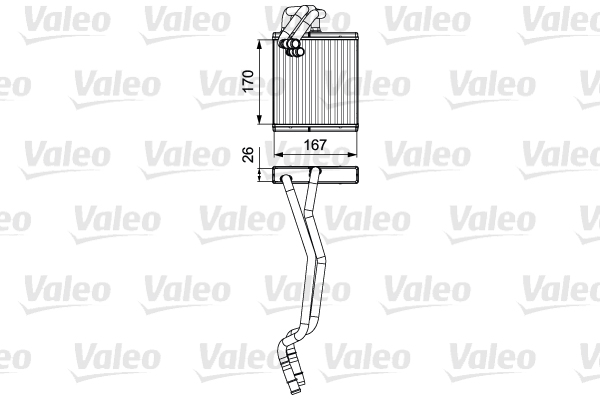 VALEO 811509 Scambiatore calore, Riscaldamento abitacolo-Scambiatore calore, Riscaldamento abitacolo-Ricambi Euro