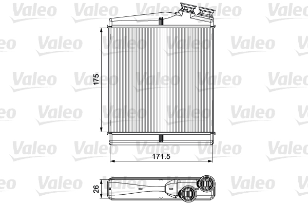 VALEO 811512 Scambiatore calore, Riscaldamento abitacolo-Scambiatore calore, Riscaldamento abitacolo-Ricambi Euro