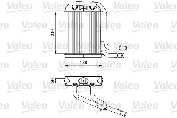 VALEO 811524 Scambiatore calore, Riscaldamento abitacolo-Scambiatore calore, Riscaldamento abitacolo-Ricambi Euro