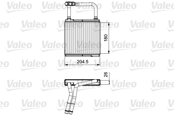 VALEO 811526 Scambiatore calore, Riscaldamento abitacolo