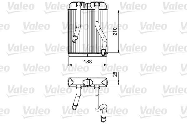 VALEO 811532 Scambiatore calore, Riscaldamento abitacolo-Scambiatore calore, Riscaldamento abitacolo-Ricambi Euro