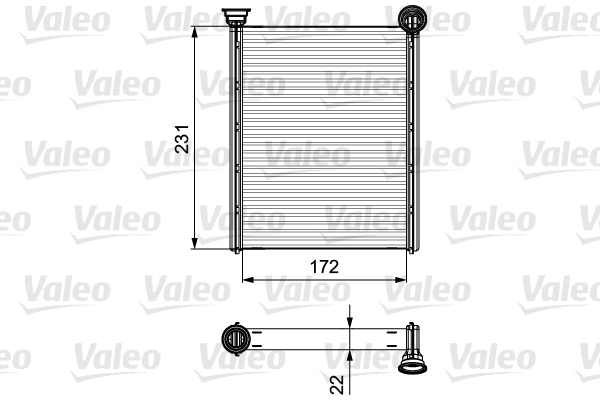 VALEO 811534 Scambiatore calore, Riscaldamento abitacolo