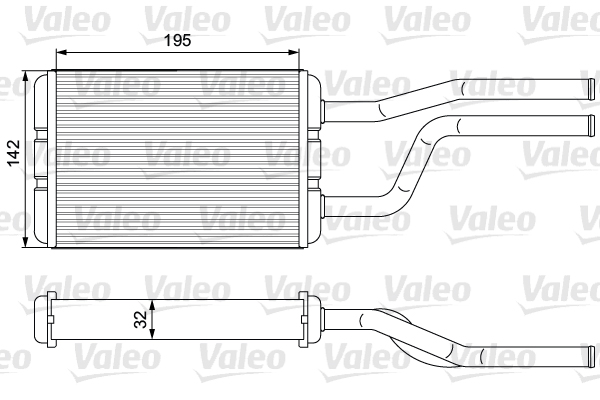 VALEO 811545 Scambiatore calore, Riscaldamento abitacolo