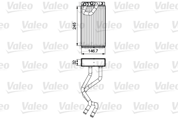 VALEO 811547 Scambiatore calore, Riscaldamento abitacolo