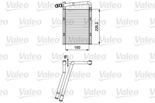 VALEO 811548 Scambiatore calore, Riscaldamento abitacolo