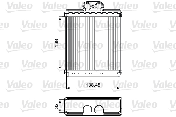 VALEO 811550 Vymenik tepla,...