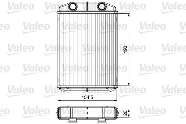 VALEO 811553 Scambiatore calore, Riscaldamento abitacolo-Scambiatore calore, Riscaldamento abitacolo-Ricambi Euro