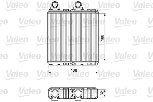 VALEO 811554 Scambiatore calore, Riscaldamento abitacolo