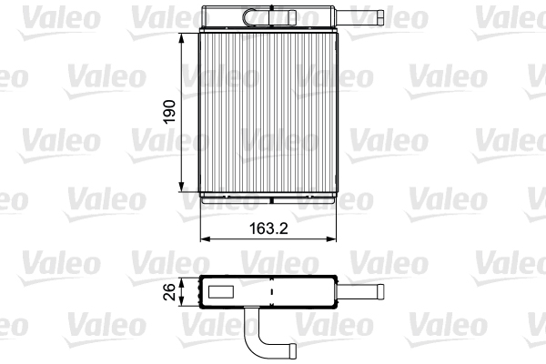 VALEO 811558 Scambiatore calore, Riscaldamento abitacolo-Scambiatore calore, Riscaldamento abitacolo-Ricambi Euro