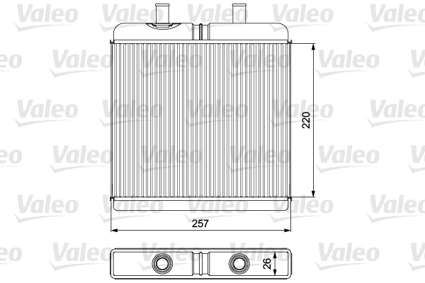 VALEO 812340 Scambiatore calore, Riscaldamento abitacolo-Scambiatore calore, Riscaldamento abitacolo-Ricambi Euro