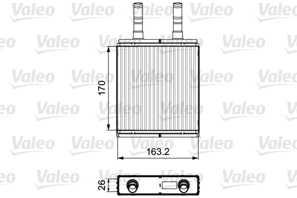 VALEO 812409 Scambiatore calore, Riscaldamento abitacolo-Scambiatore calore, Riscaldamento abitacolo-Ricambi Euro