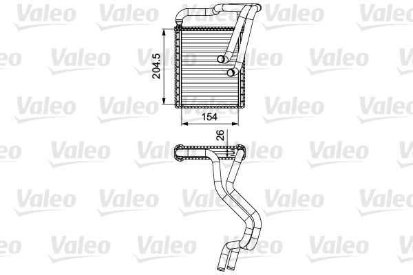 VALEO 812430 Scambiatore calore, Riscaldamento abitacolo-Scambiatore calore, Riscaldamento abitacolo-Ricambi Euro