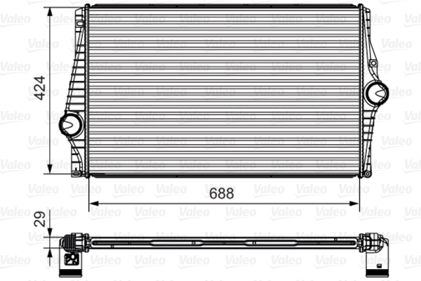 VALEO 818280 chladič turba