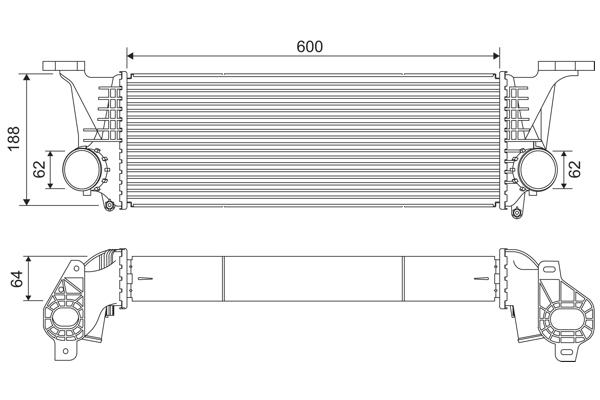 VALEO 818315 chladič turba